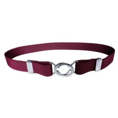 Adjustable Elastic Stretch Belt for Women 2.5cm Wide Metal Ring Buckle No Hassle