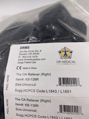 DRMS The OA Reliever Knee Brace Right Side Universal Size Adjustable KB-138R