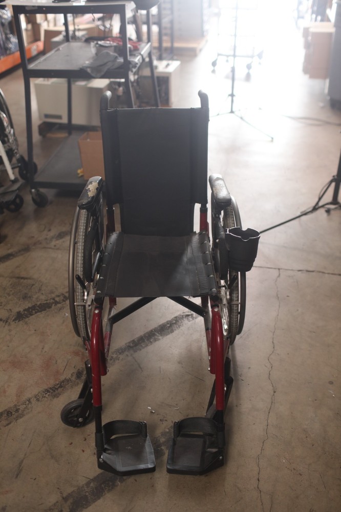 Sunrise Medical Quickie 2 Folding Wheelchair 17″ x 15″ Frame – Red – Parts Only