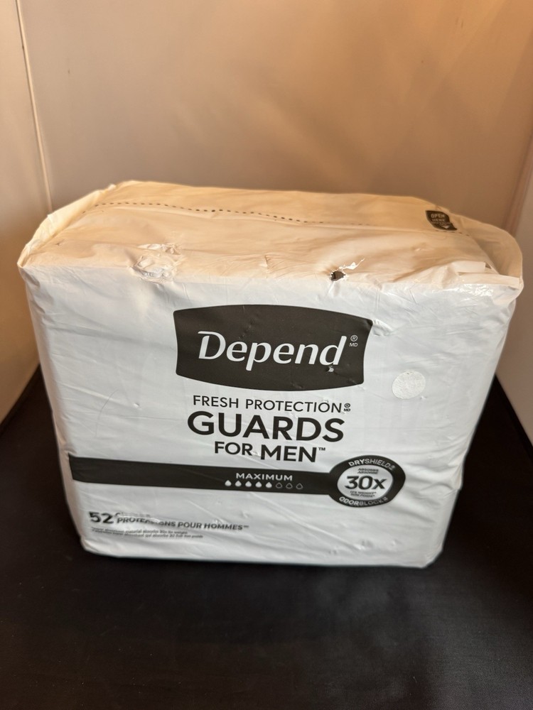 New in package Depend For Men GUARDS, Maximum Protection, 52CT