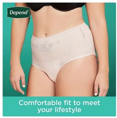 Depend Fresh Protection Incontinence Underwear for Women 88 Count Size Medium