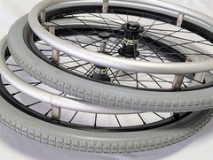 TiLite Sun 20″ Pediatric Wheelchair Wheels 20×1 3/8 (37-451) w/ Axles Sunrims
