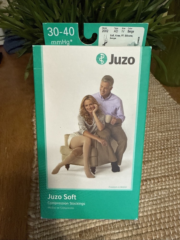 Juzo Soft 2002 Knee-High Compression Silicone Dot Band CT 30-40mmhg