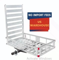 Silver Spring Aluminum Scooter Wheelchair Carrier 500 lb Hitch Mount Ramp