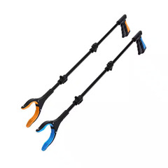 38 In. Extra Long Foldable Grabber Reacher Tool 2 Pack Heavy Duty Pickup Tool wi