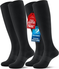 PULIOU Cooling Compression Socks for Women Men, 20-30 mmHg Circulation Knee H…