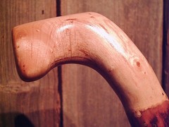 walking stick natural grown ROOT KNOB HANDLE for GOOD sized hands MADE IN USA
