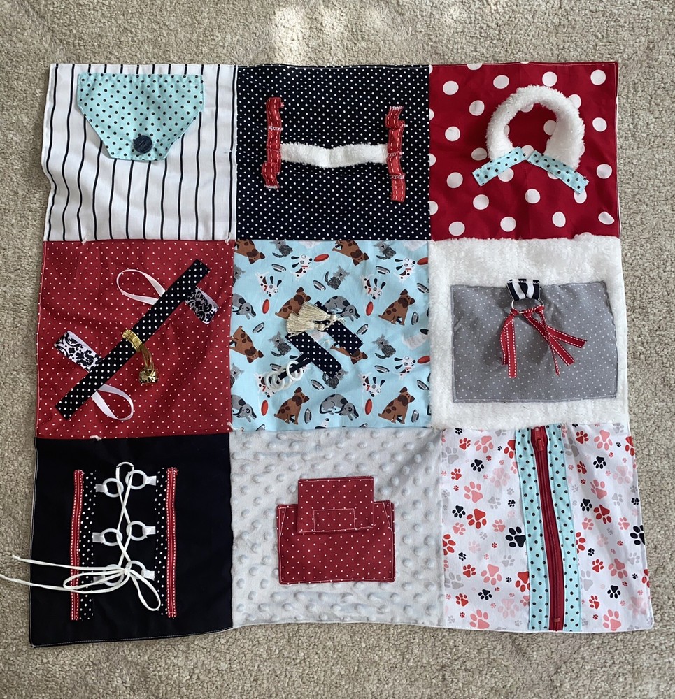 fidgit activity lap quilt
