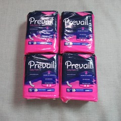 Prevail Daily Pads Long Incontinence Moderate Absorbency Bladder Leaks 64 Count