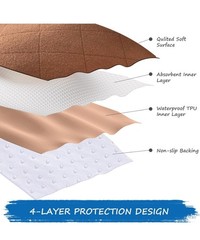 2 Pack Waterproof Incontinence Chair Pads 22″x21″ Reusable Washable Seat Cover