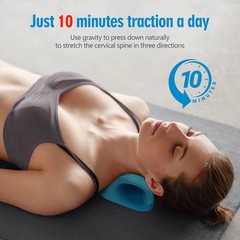 Cervical Neck Pillow stretcher Traction Device Brace Support Pain Relief Massage