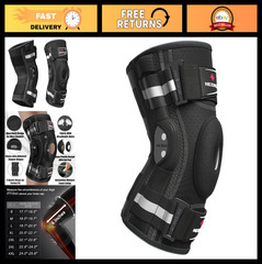 Adjustable Hinged Knee Brace Support for Pain Relief, Arthritis, Meniscus Tear,