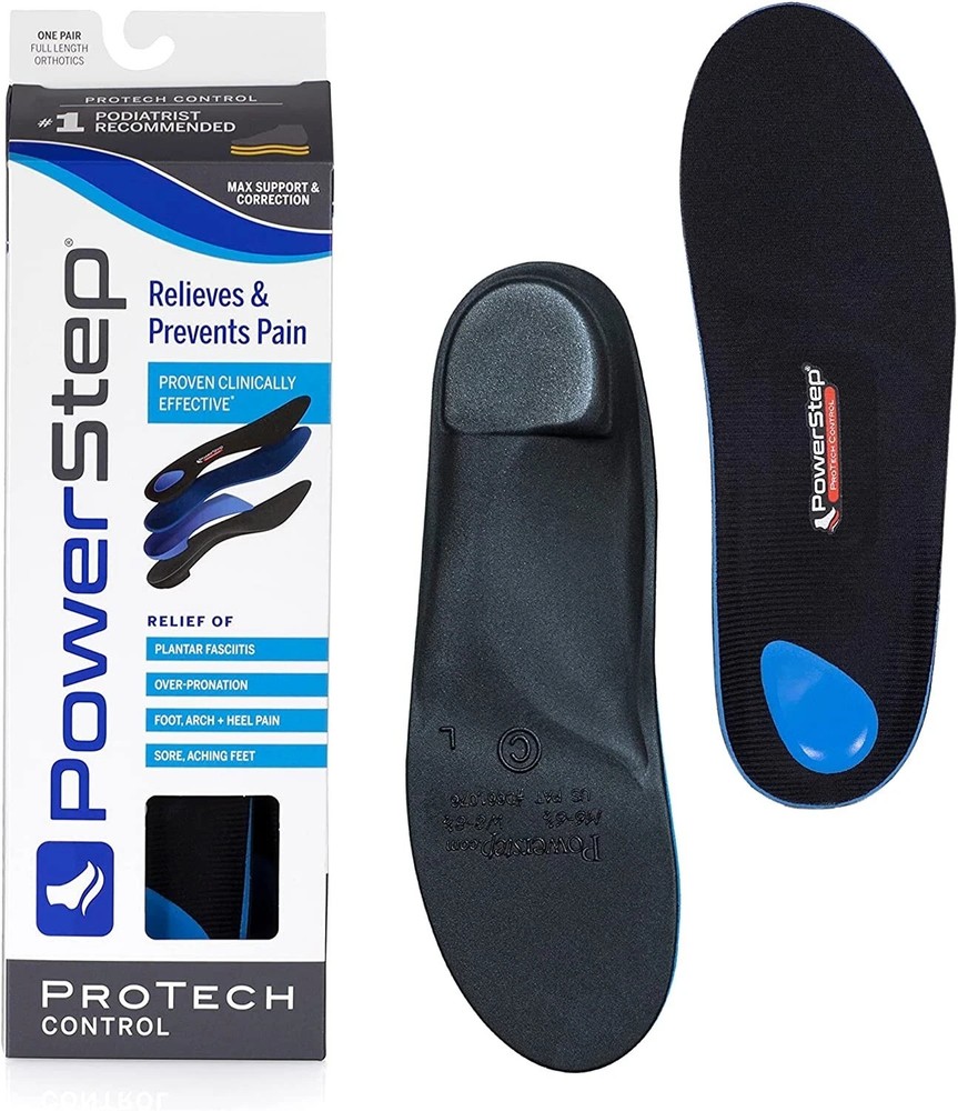 Powerstep Protech Control Full Length Orthotic Insole #1015-01 FREE SHIPPING, US