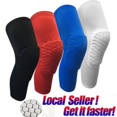 Men Youth Pad Honeycomb Leg Support Knee Sleeve Braces Sports Support Basketball