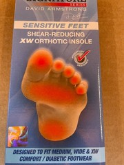 Vasyli Signature David Armstrong II Sensitive Feet Orthotic Insole X-LARGE New!