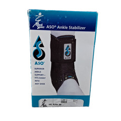 Med Spec ASO Ankle Stabilizer Small Black Ankle Brace for Sprained Ankle 264012