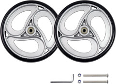 2 Pcs Wheels Replacement for Wheelchairs Solid 8 Inch Walker Wheels Replacement