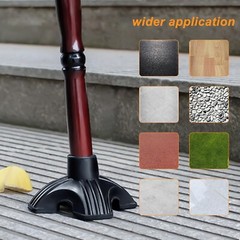 1 / 2 Walking Cane Tips 3/4 Inch,Quad Cane Tips for Stability,4 Prong Self Stand