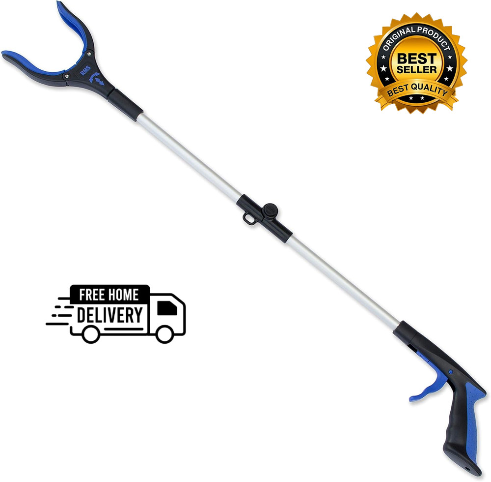 RMS 34 Inch Extra Long Reacher Grabber – Foldable Gripper and Reaching Tool …
