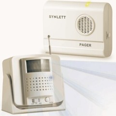 Bed Alarm Caregiver Pager with Wireless Motion Sensor Alarm Indoor Fall Prevent