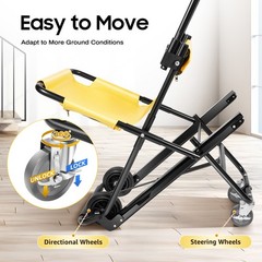 Portable Foldable Stair Lift Chair Elevator Stair Lifting Climbing Wheelchair