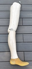 Vintage Above Knee Prosthetic RT Artificial Limb Medical Oddity Steampunk Prop
