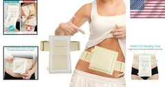 G Tube Holder Protective Belt Small Beige Soft Fabric for Comfort and Security