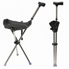 Walking Cane with Seat, Adjustable Height 34″38″ Cane Chair Capacity 220lbs, …