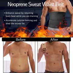 Men Waist Trainer Abdomen Reducer Sweat Trimmer Slimming Belt Body Shaper Girdle
