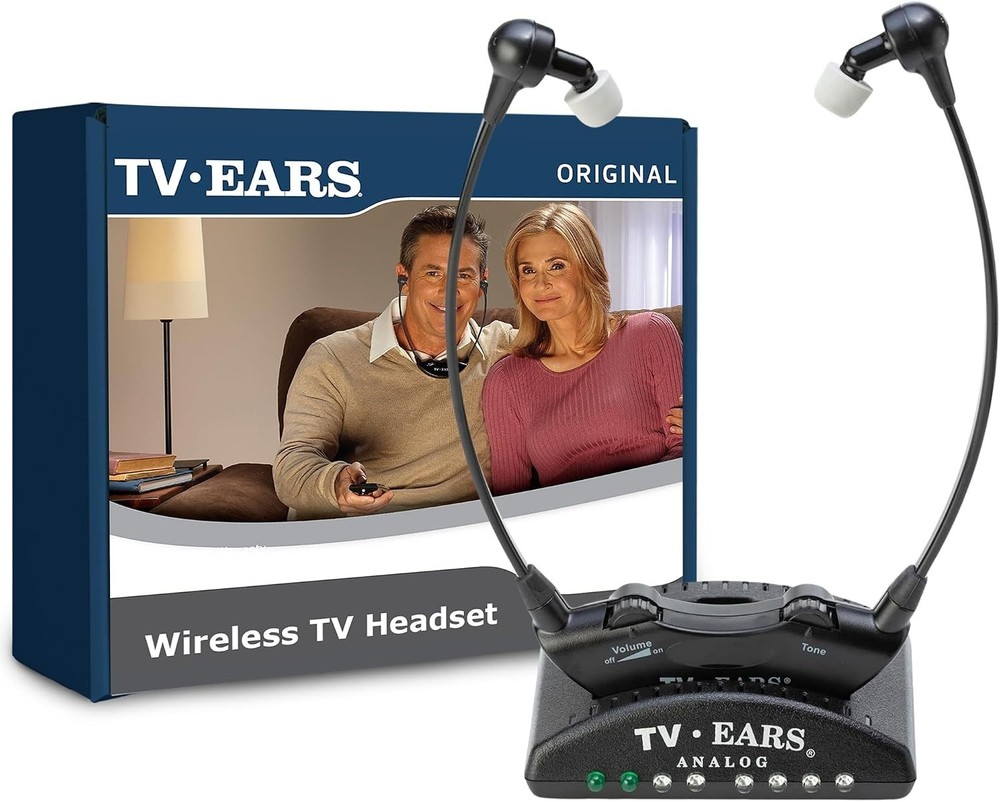 TV · EARS Analog Wireless Headsets System – Only Works with Analog TV’s, Hearing