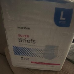 McKesson Super Briefs Incontinence Briefs L Super Moderate Absorbency