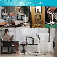 275 lbs Patient Lift Transfer Chair Portable Patient Lift Wheelchair for Elderly