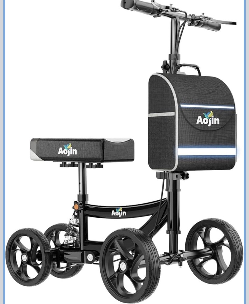 AOJIN Knee Walker Black Model WB-2201