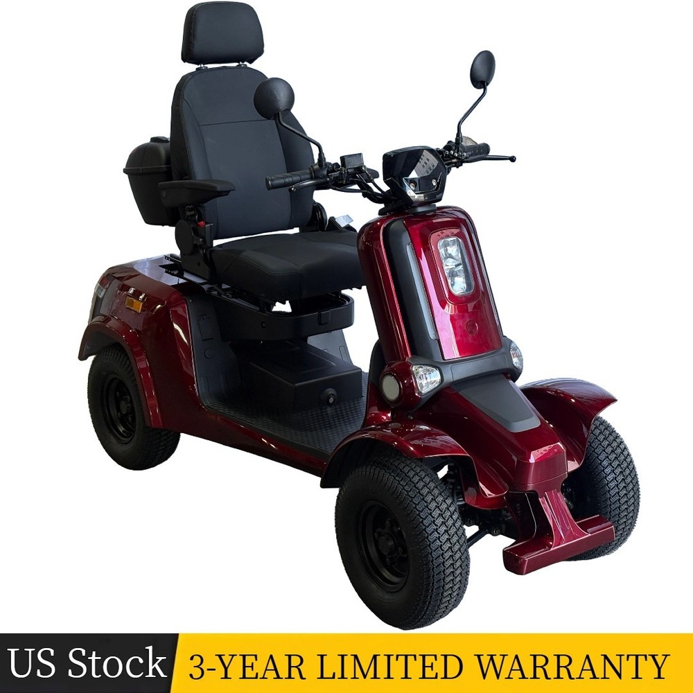 1000W Heavy Duty 4 Wheel Mobility Scooter for Seniors&Adults 15MPH 500lb 22Miles