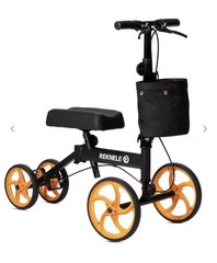 ELENKER MT-9253 Knee Walker Scooter Foldable Steering Brake 300 lb Black