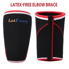 2x Elbow Compression Sleeves Neoprene 5mm Weightlifting Gym Power Weight lifting
