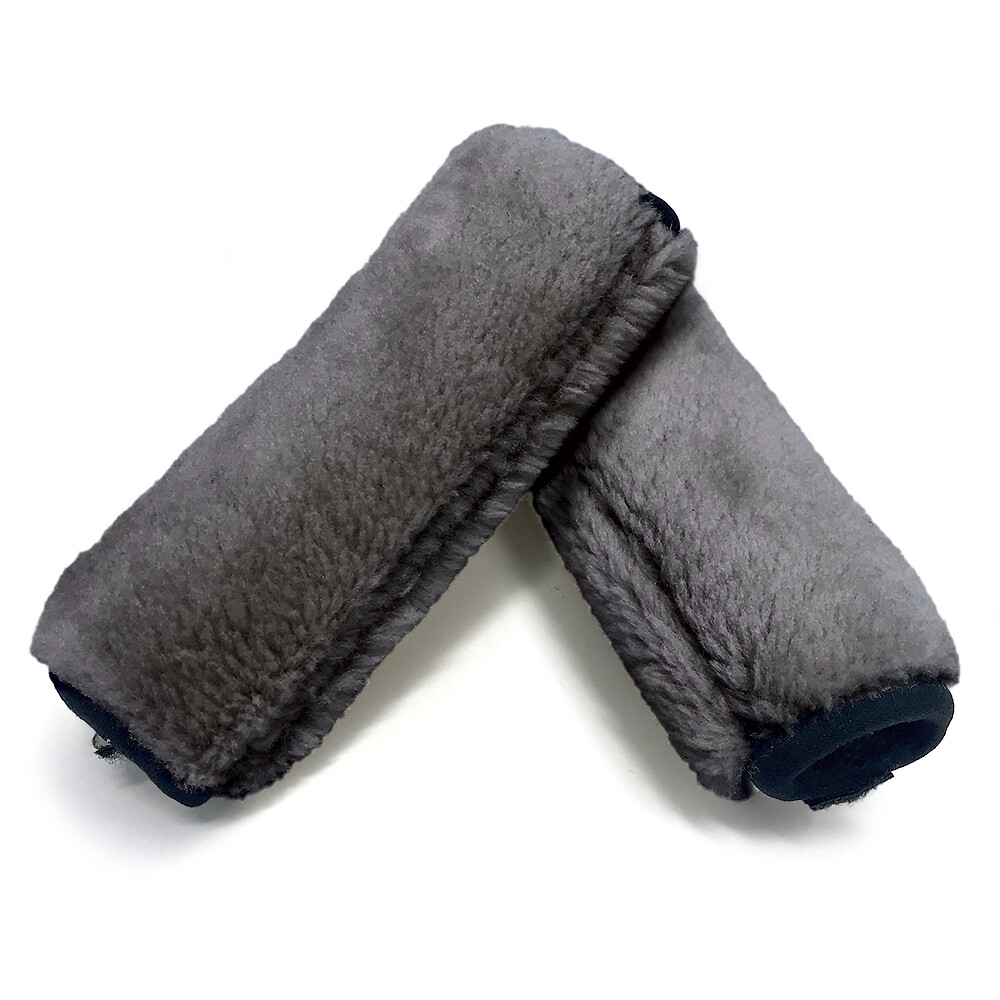 DELUXE PlushGrips Extra Thick Fleece Walker Grip Covers – 1 Pair – Any Color