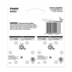 Hearing Aid Battery Size 312 Brown 12 Count