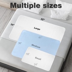 2 Pack 34″x52″ Washable Waterproof Incontinence Bed Pads Reusable Pee Pad