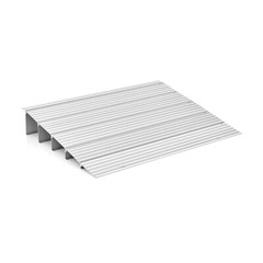5″ Door Threshold Ramp Adjustable Ramp Non-slip Surface Aluminum Door Entry Ramp