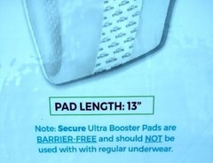 Secure Bladder Leak Pads 20 pack for Men and Women Moderate Protection Pad 13