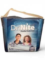 17 count Comfees DriNite Juniors Youth Pants Size S/M 38-65+ Lbs