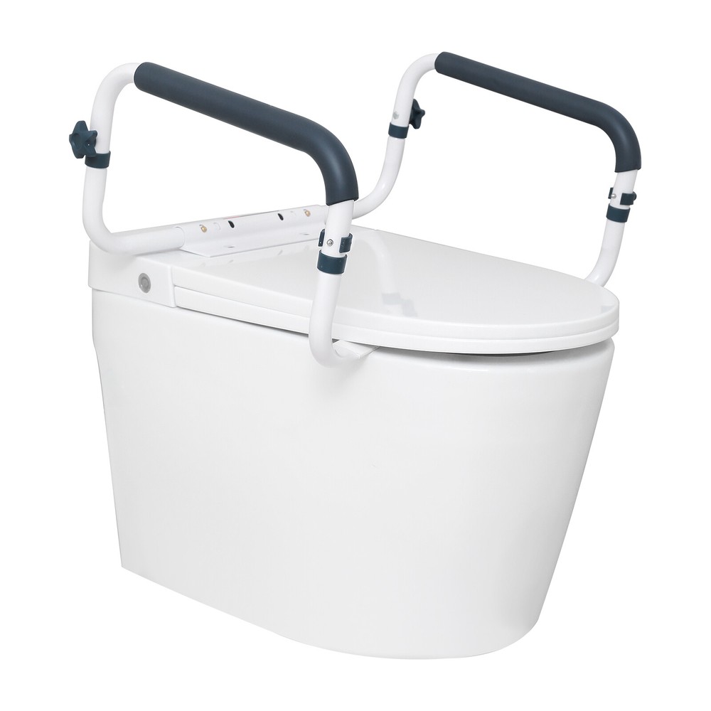 VEVOR Toilet Safety Rail Seat Frame for Elderly Adjustable Handrail Grab Bar