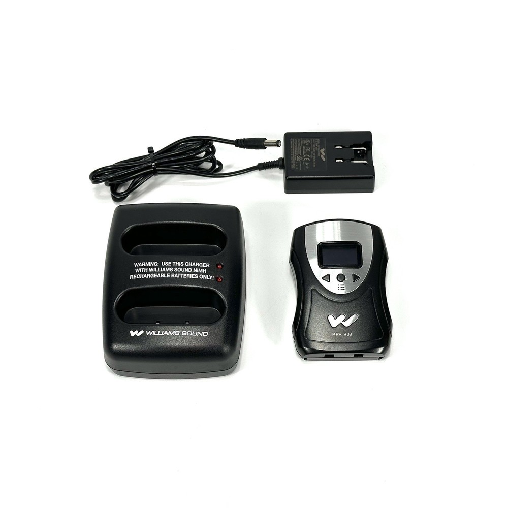 Williams Sound Personal PA R38 FM Wireless Receiver Tour Audio BUNDLE — TESTED