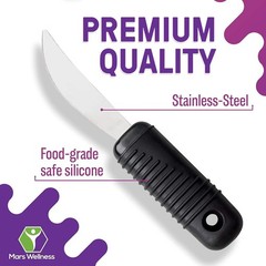 Weighted Utensils Set – 3-Piece Heavy Duty, Stainless Steel Fork, Knife, Spoon