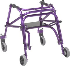 Nimbo 2G Lightweight Posterior Walker with Seat, Wizard Purple, Small