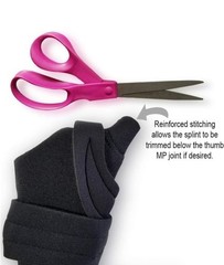 NEW Comfort Cool Thumb and Wrist CMC Restriction Splint BLACK LEFT LARGE NC79574