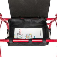Folding Heavy Duty Extra Wide Bariatric Rollator Rolling Walker with Padded Seat
