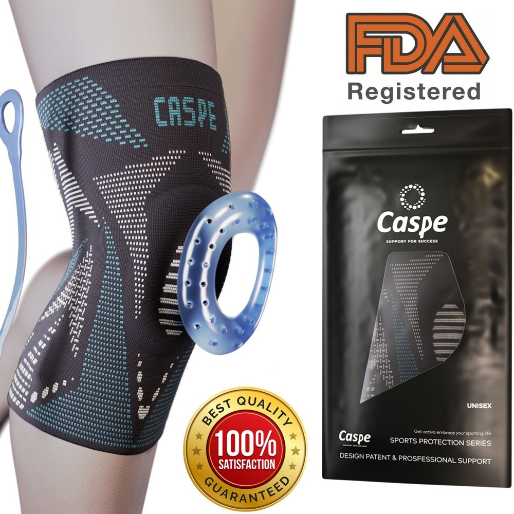 Knee Brace Sleeve Compression Support Sport Gym Joint Pain Arthritis Relief New