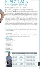 Ready Back by Mobility Braces Lumbar Lower Back Support Brace – 2XL 44-48″ Waist